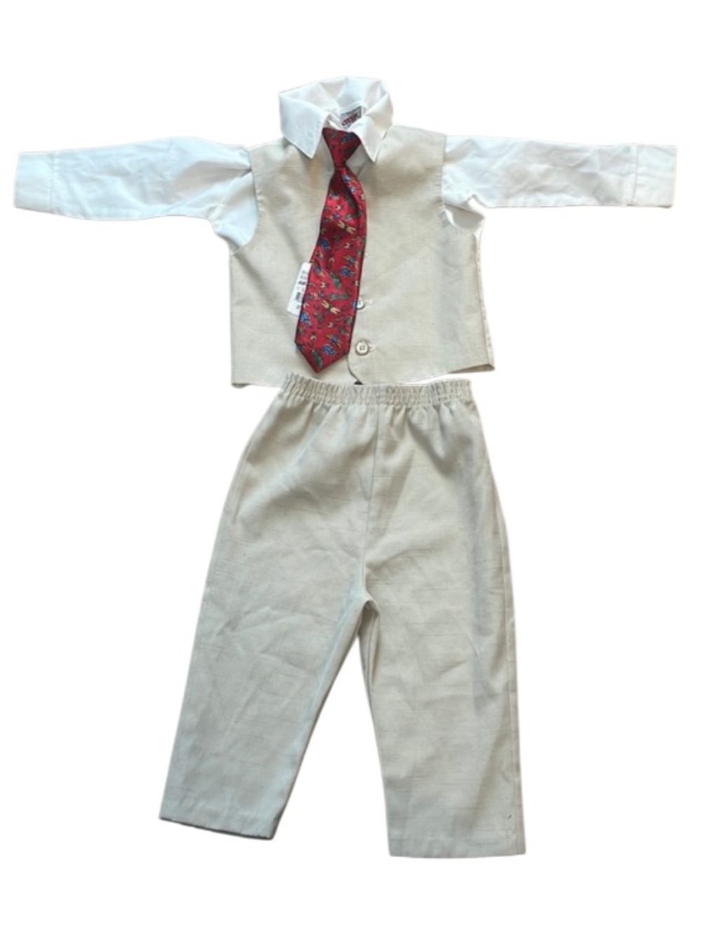 4 pc Toddler baby boys suit shirt best pants and nwts bugs tie Size 24 M months